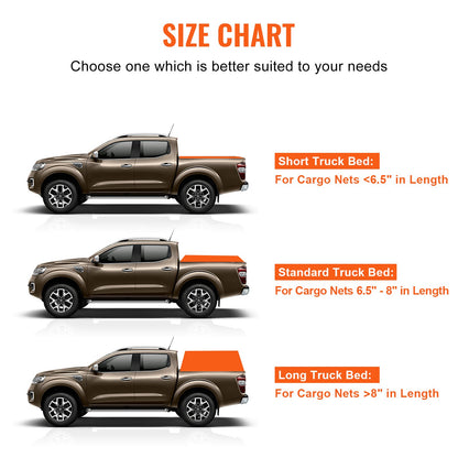 Cargo Net Heavy Duty Cargo Net 96" x 81" Adjustable Buckles and S-Hooks