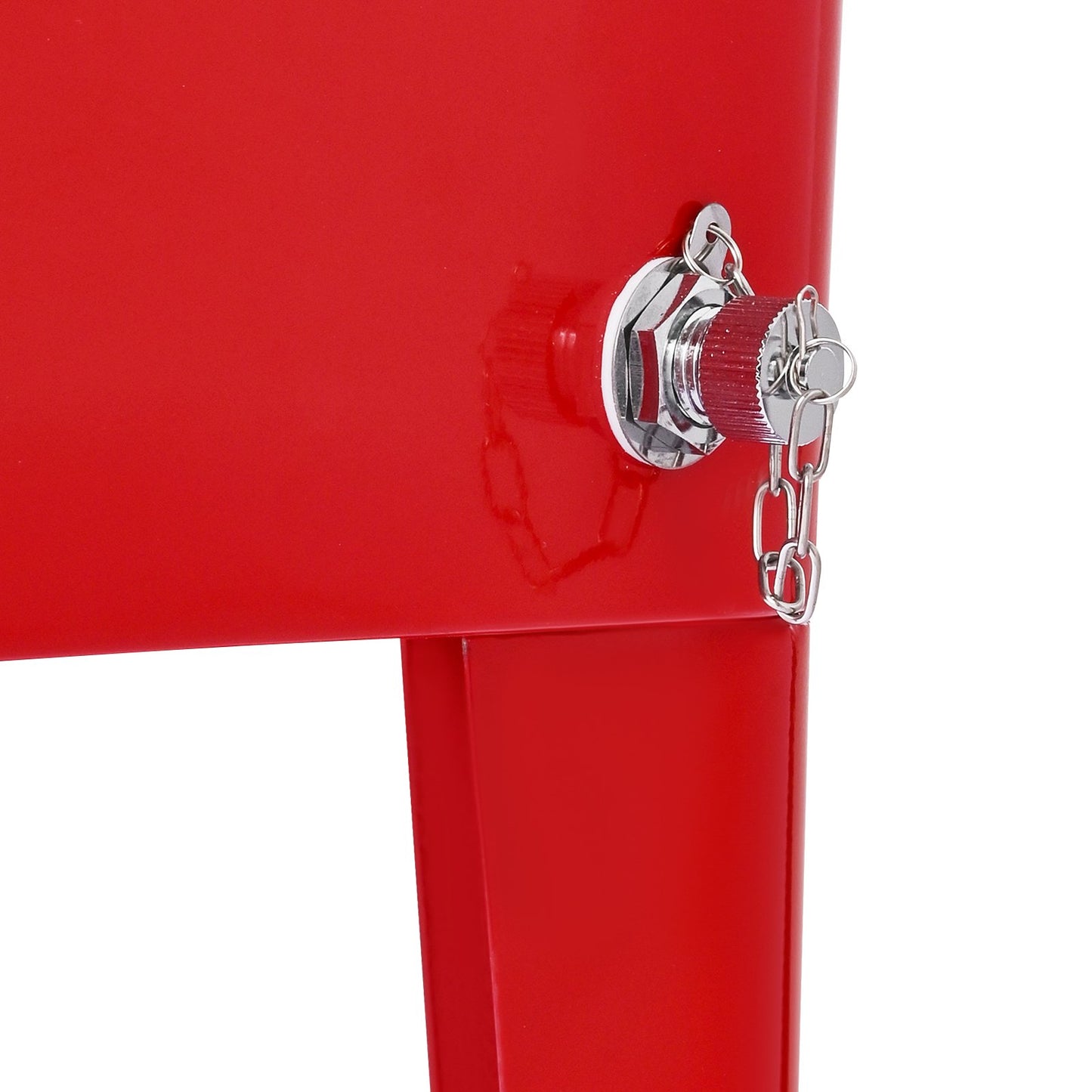 80 Quart Rolling Ice Chest, Holds up to 50 Bottles / 110 Cans, Portable Patio Party Bar Drink Cooler Cart with 4 Swivel Casters (2 with Brakes), Beverage Cooler Trolley with Bottle Opener, Red