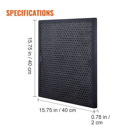 Active Carbon Filters, 3 Pack, 15.7'' x 15.7'' Air Filter Replacement, High-efficient Stage 2 Filters Compatible w/ BlueDri & Scrubber, Air Purifiers, Water Damage Restoration Equipment