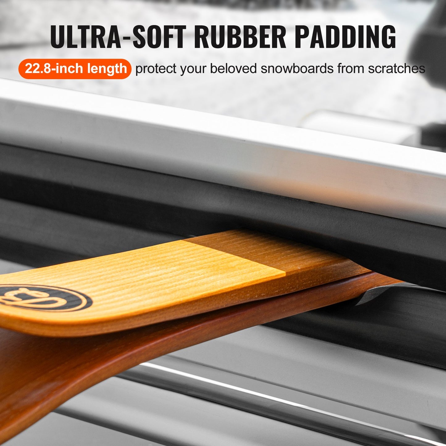 Ski Snowboard Takhållare 31,7" Universal Skidhållare för biltak med lås