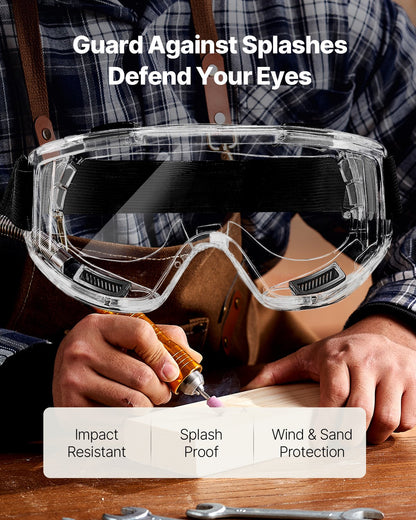 Respirator Mask, Reusable Half Face Cover with Safety Glasses and Filters, Organic Vapor Mask and Dust-proof Face Cover, for Painting, Polishing, Welding, Woodworking and Other Work Protection