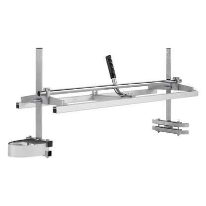 Bärbart sågverk 14"-36" svärd Galvaniserat stålmotorsågsplank 0,2"-11,81" Tjocklek, Trävirke Tvärsågverk för byggare och träarbetare, Silver