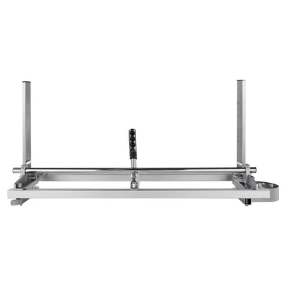 Bärbart sågverk 14"-36" svärd Galvaniserat stålmotorsågsplank 0,2"-11,81" Tjocklek, Trävirke Tvärsågverk för byggare och träarbetare, Silver