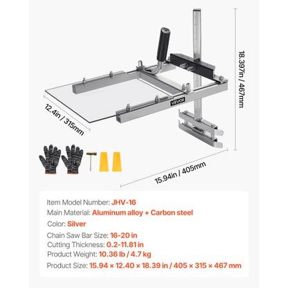 Motorsågsverk, Bärbart sågverk Passar 41-51 cm Plankfräs, Tvärsågningsguide för virke Kedjesåg med Sköld, 0,2-11,81 tum Skärtjocklek, Timmermotorsågssats för Träbearbetare |  EU
