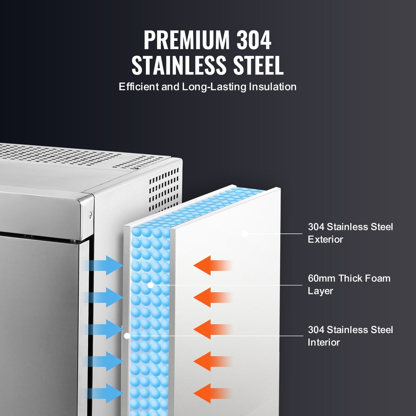 32L kommerzieller Schockfroster mit 4 Fächern, Schockkühler, Truhe, Meeresfrüchte, Glas