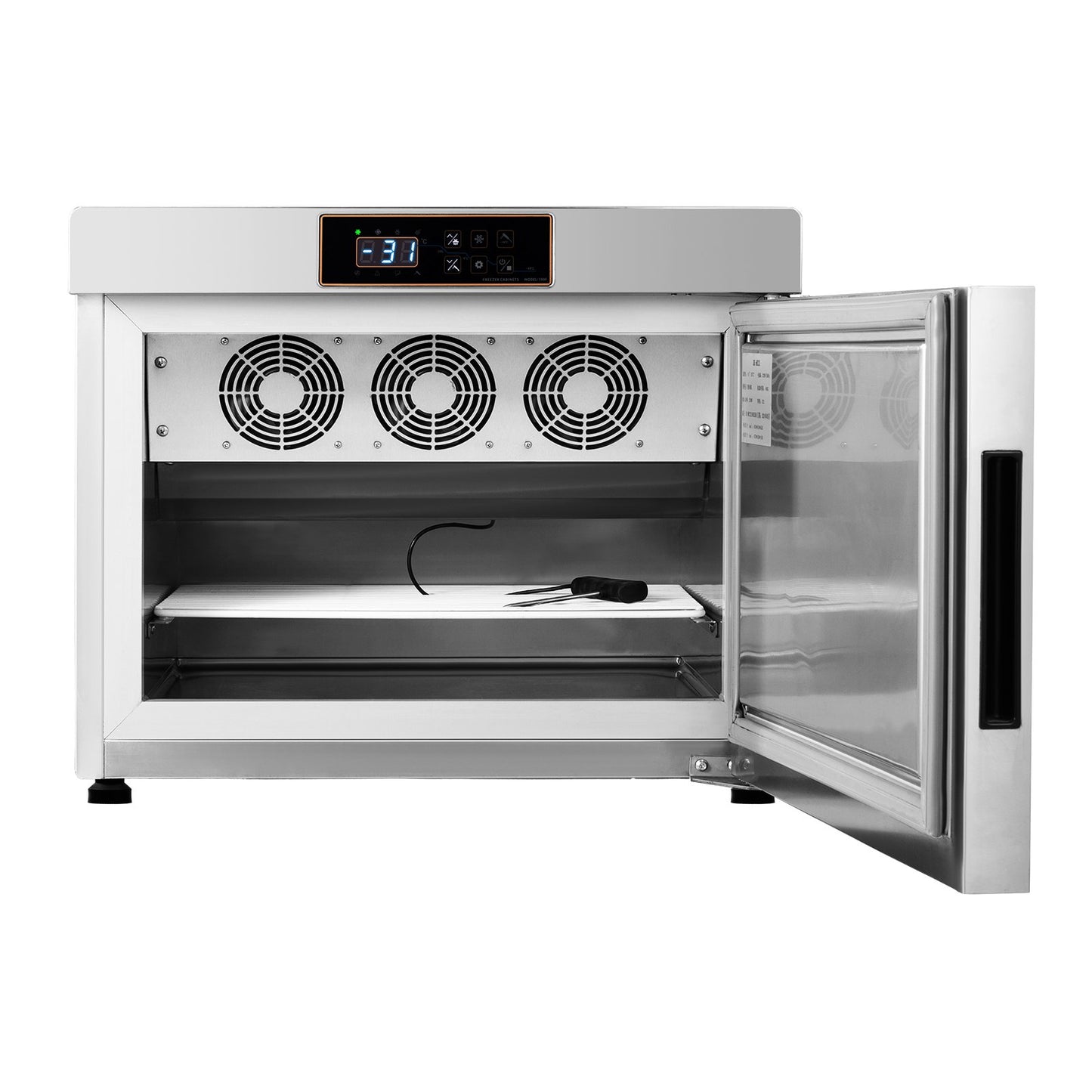 32L kommerzieller Schockfroster mit 4 Fächern, Schockkühler, Truhe, Meeresfrüchte, Glas