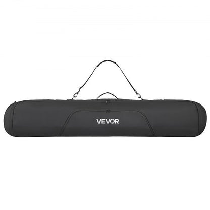 Snowboard Bag, Up to 65 in/165 cm, Padded Skis & Snowboards Bag for Air Travel, 600D Waterproof Oxford Fabric, with Adjustable Inner Straps, for Skis Poles Goggles Gloves Helmet Boots (Black)