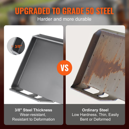 3/8 Zoll Kompaktlader-Montageplatte, universelle Montageplatte für Kubota Bobcat