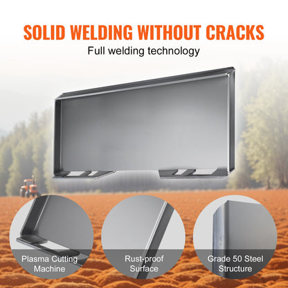 3/8 Zoll Kompaktlader-Montageplatte, universelle Montageplatte für Kubota Bobcat