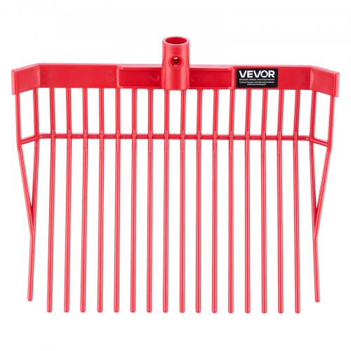 6 pcs. manure fork heads, 18 toothed fork heads for horse stables, mulch