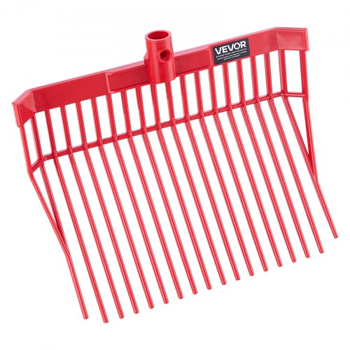 6 pcs. manure fork heads, 18 toothed fork heads for horse stables, mulch