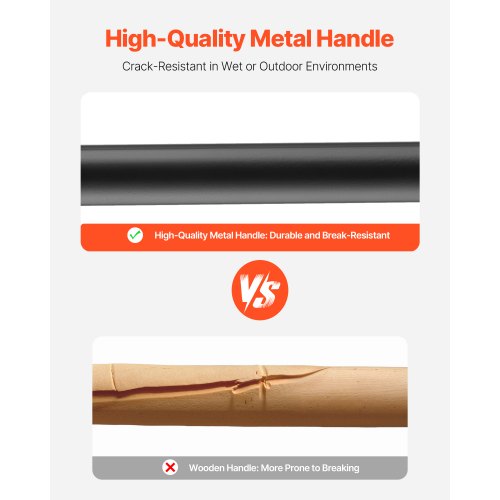 5-tine garden fork metal handle 41 inch spading pitchfork Y-grip heavy duty