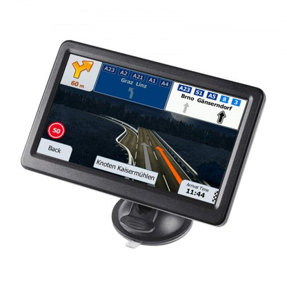 GPS Navigator for Car, 7 inch Touch Screen 16GB GPS Navigation System with Lifetime Map Updates, Voice Turn-by-Turn Guidance, Speed and Red Light Warning, Custom Truck Routing, for Car Truck RV