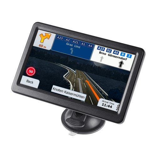 GPS Navigator for Car, 7 inch Touch Screen 16GB GPS Navigation System with Lifetime Map Updates, Voice Turn-by-Turn Guidance, Speed and Red Light Warning, Custom Truck Routing, for Car Truck RV