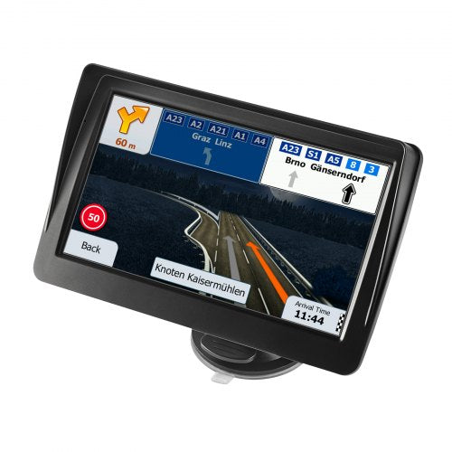 GPS Navigator for Car, 7 inch Touch Screen 8GB GPS Navigation System with Lifetime Map Updates, Voice Turn-by-Turn Guidance, Speed and Red Light Warning, Custom Truck Routing, for Car Truck RV