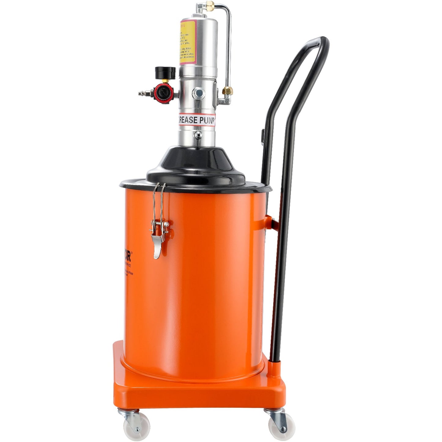 Grease Pump, 5 Gallon 20L, Air Powered Grease Pump with 13 Feet High Pressure Hose and Grease Gun, Pneumatic Grease Bucket Pump with Wheels, Portable Grease Pump 50:1 Pressure Ratio