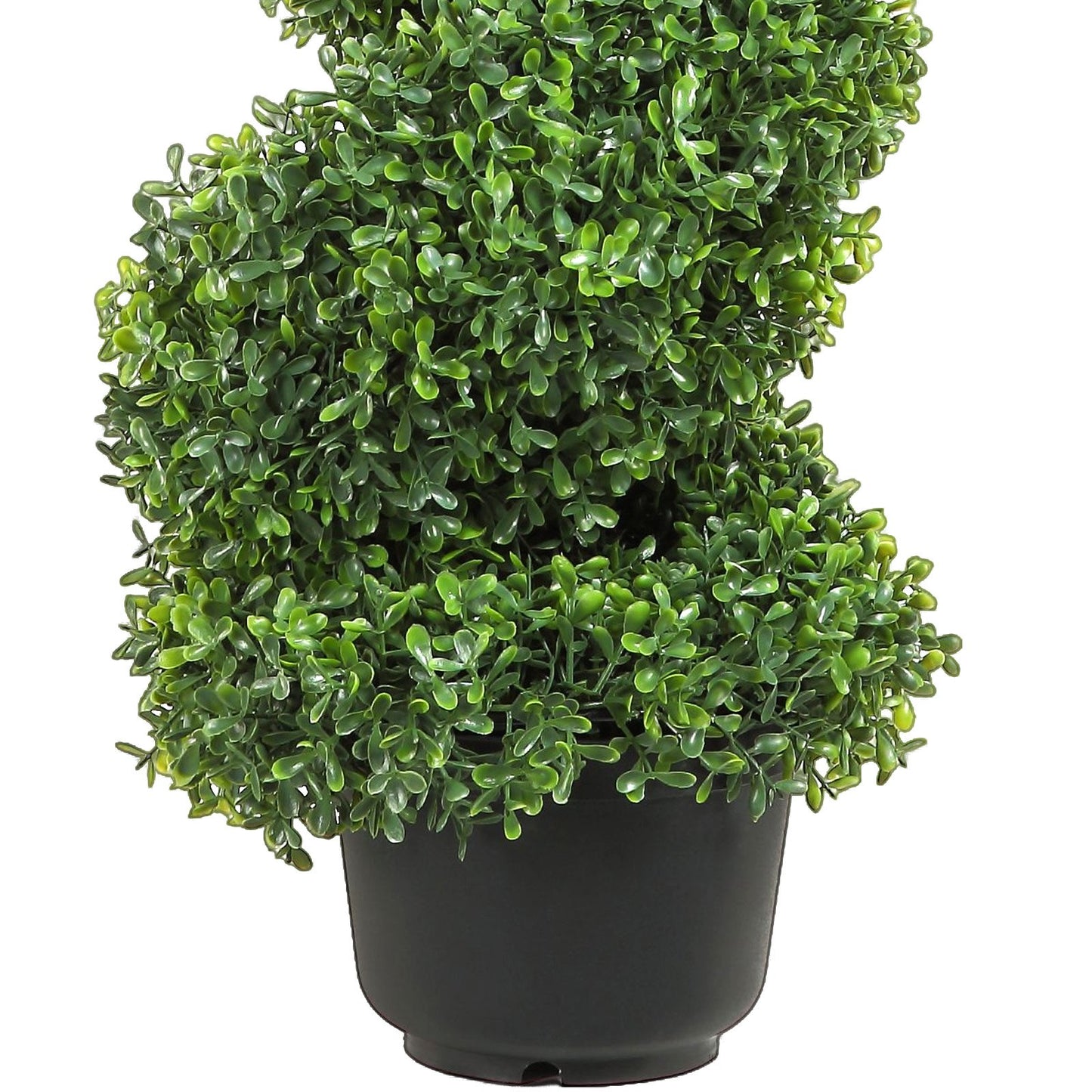 Artificial Topiaries Boxwood Trees, 3 Feet Tall (2 Pieces) Faux Topiaries Outdoor, Year-Round Green Feaux Plant with Replaceable Leaves for Indoor/Outdoor/Garden Decorative