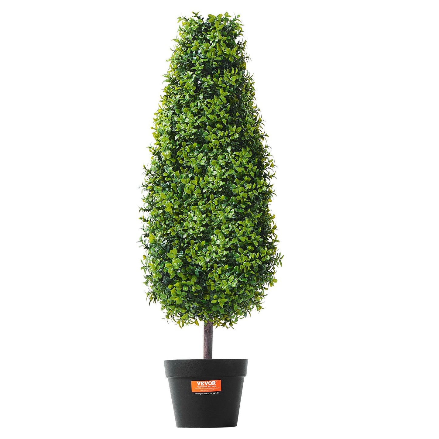 2-pack 3' konstgjord buxbom Topiary Tree Faux Plant UV-dekor inom/utomhus
