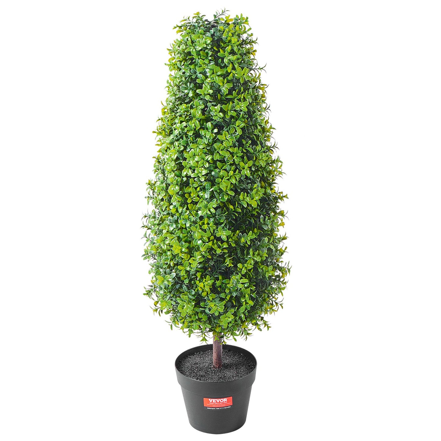2-pack 3' konstgjord buxbom Topiary Tree Faux Plant UV-dekor inom/utomhus