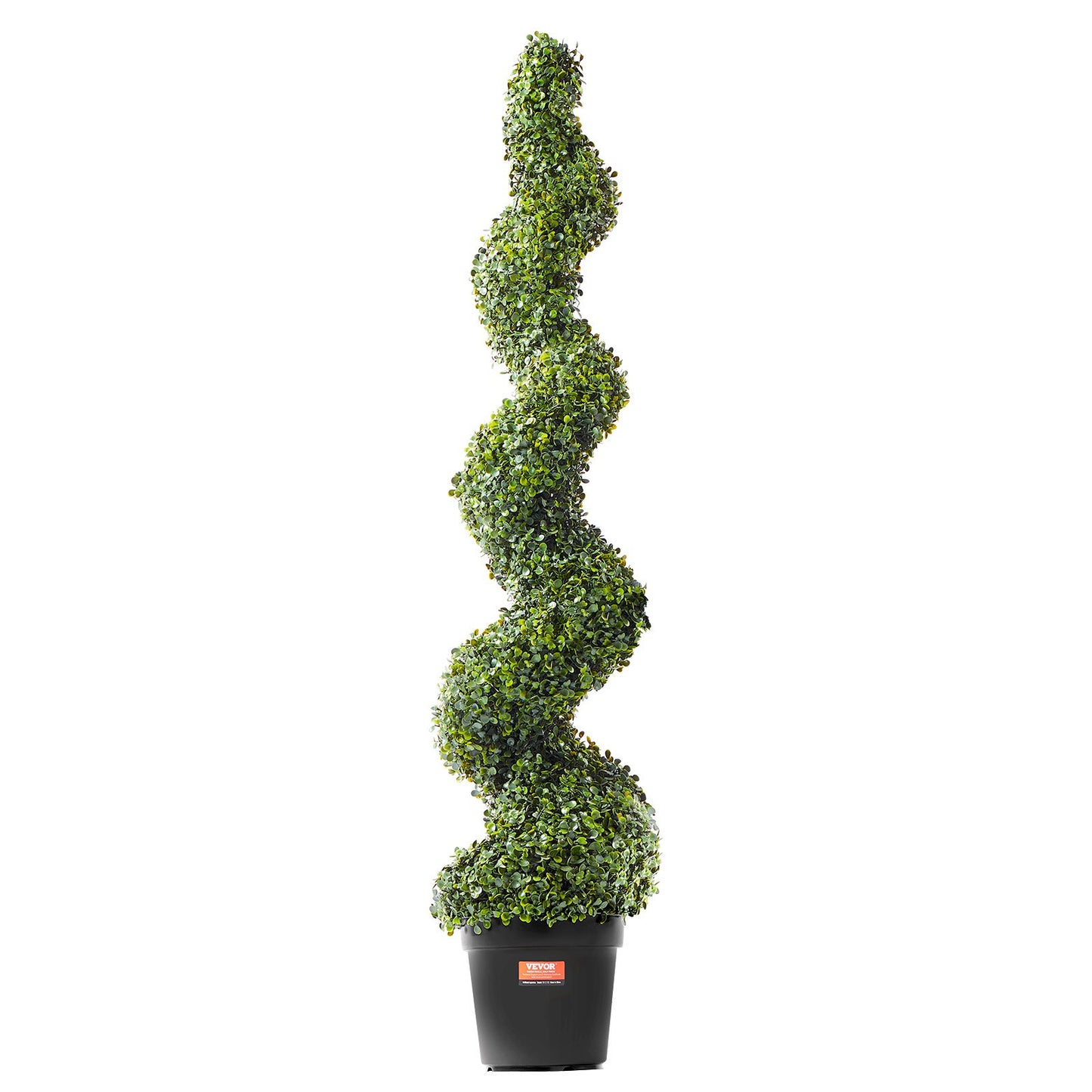 2-pack 5' konstgjord buxbom Topiary Tree Faux Plant UV-dekor inom/utomhus