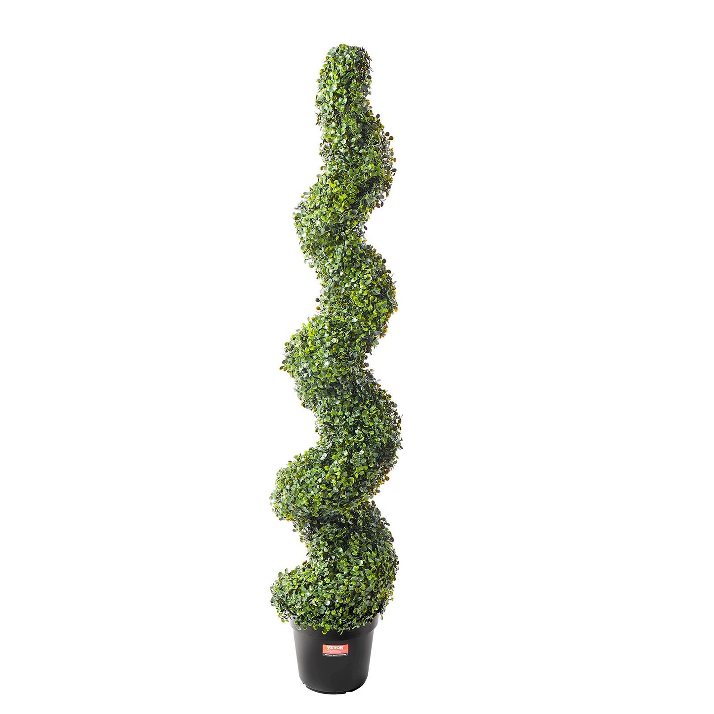 2-pack 5' konstgjord buxbom Topiary Tree Faux Plant UV-dekor inom/utomhus
