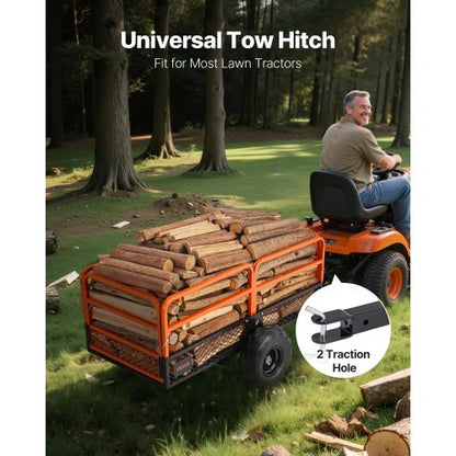 Kipper 1600 lbs 22 cu. ft. gezogen hinter Stahl-Gartenwagen