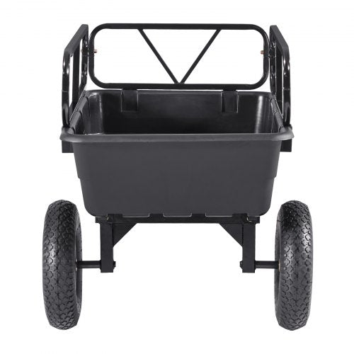 Muldenkipper 500 lbs 10 cu. ft gezogen hinter Kunststoffanhänger für ATV Garten