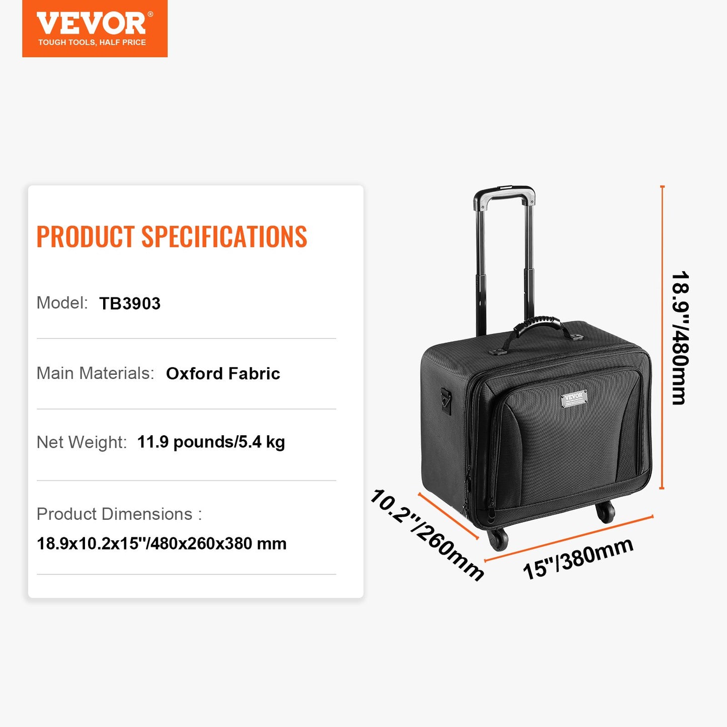 Rollbarer Make-up-Koffer mit großem Stauraum, 3 Ebenen, bequem zu tragen mit Griff, Rädern, Riemen, professionelle Make-up-Aufbewahrungsbox, Make-up-Halter, wasserdichtes Oxford-Gewebe, Schwarz