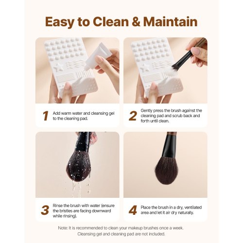 9-PIECE Makeup Brush Set for Foundation, Eyeshadow and Soft Brushes