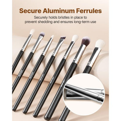 15-teiliges Make-up-Pinselset für Foundation und Lidschatten mit weichen Borsten