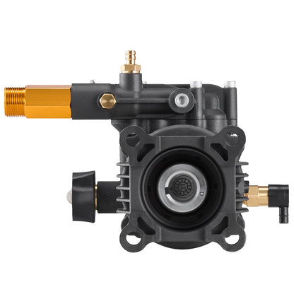 Pressure Washer Pump, 3/4" Shaft Horizontal, 3500 PSI, 2.5GPM, Replacement Power Washer Pumps Kit with 5 Nozzles, Hardware and Siphon Tube, Compatible with Simpson, Honda, Troy-Bilt, Generac