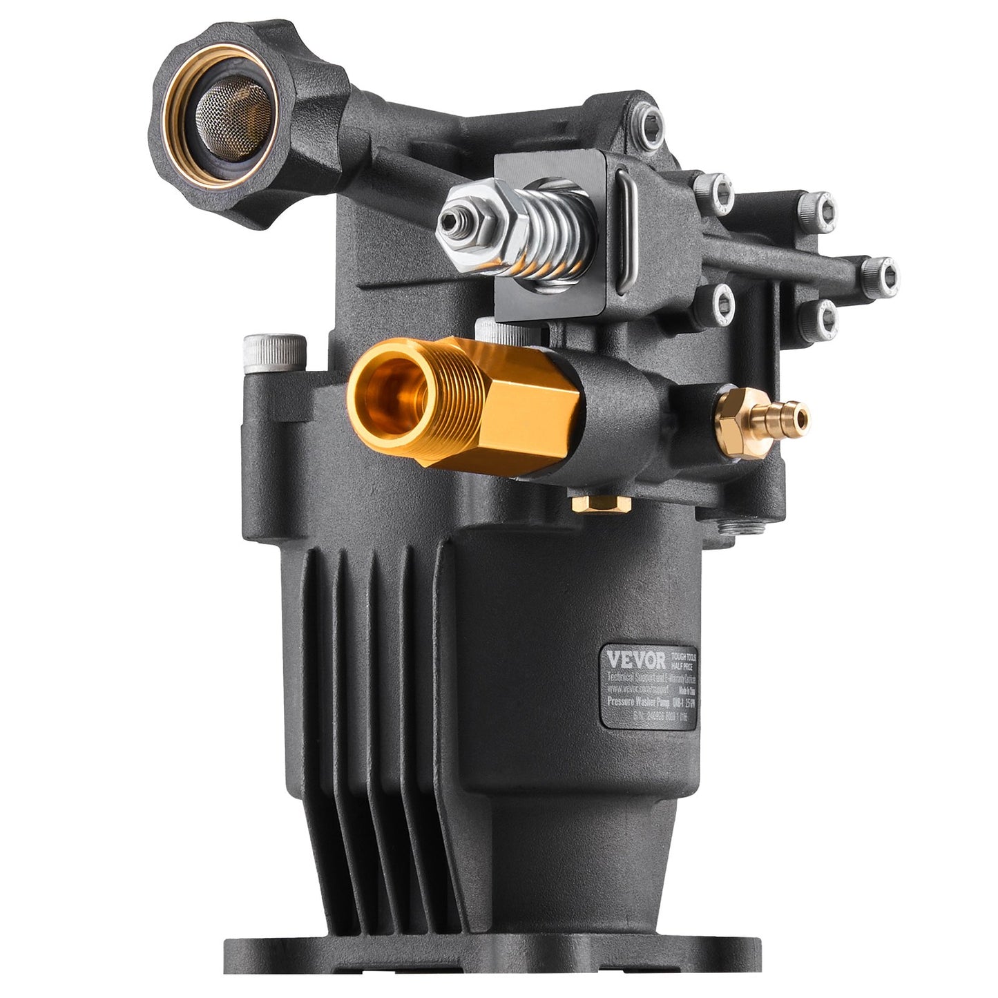 Pressure Washer Pump, 3/4" Shaft Horizontal, 3500 PSI, 2.5GPM, Replacement Power Washer Pumps Kit with 5 Nozzles, Hardware and Siphon Tube, Compatible with Simpson, Honda, Troy-Bilt, Generac