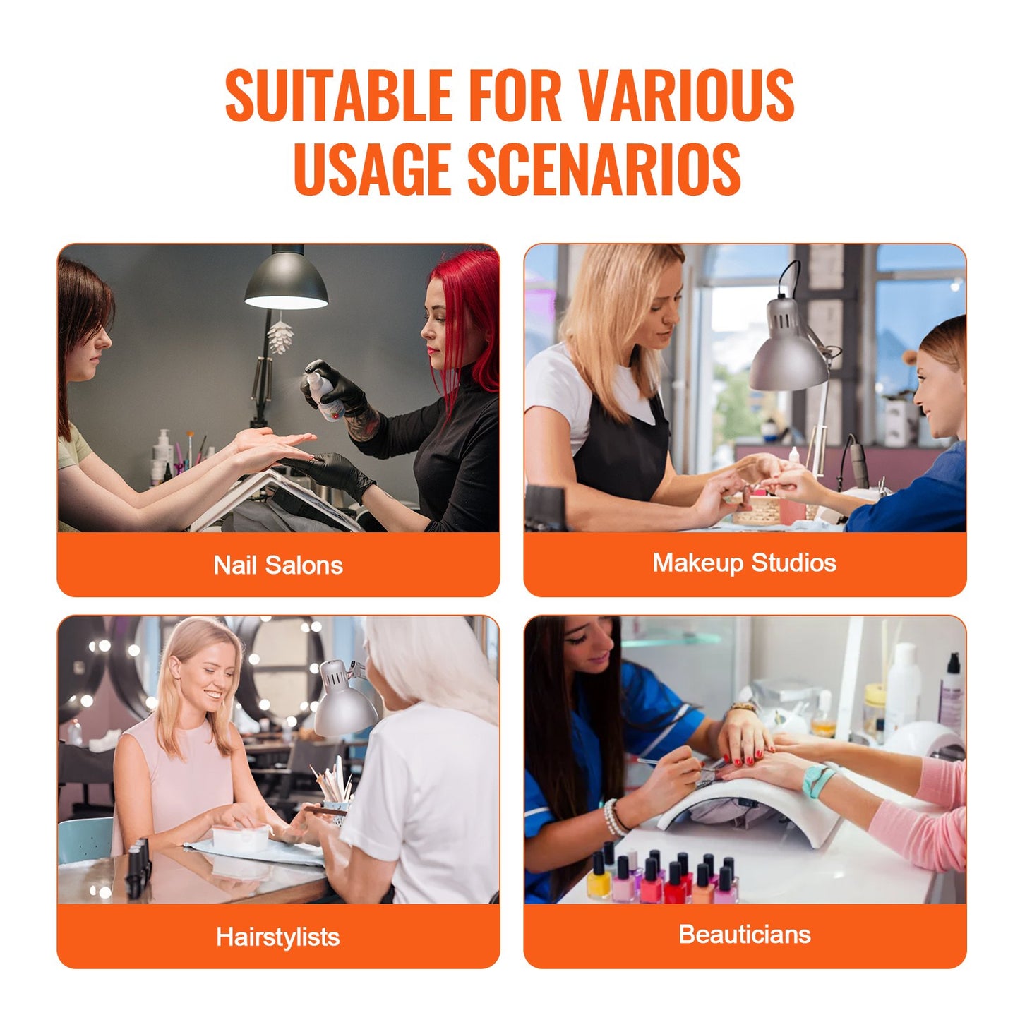 Professional Makeup Train Case Kosmetisk väska i aluminium, arbetsbänk med stödjande ben, rullande sminkväska Extra stor vagn Makeup Travel Organizer, med 360° svängbara hjul, svart