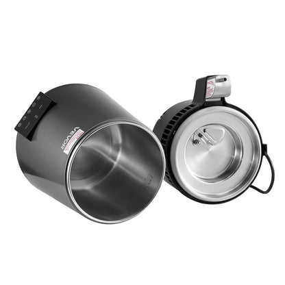 Water Distiller, 4L 1.1 Gallon Pure Water Purifier Filter For Home Table Countertop, 750W Distilled Maker with Glass Pot, Stainless Steel Interior Drinking Machine to Make Clean Waters, Grey