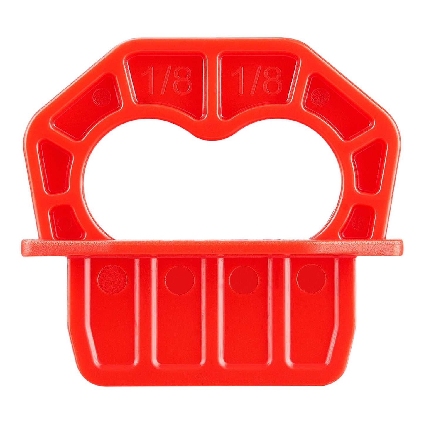 20-Pack 1/8 Inch Deck Board Spacers, Bright Red Gap Jig Rings for Easily Spotting, Easy Pull, ABS Decking Jig Spacing Tool for Composite, PVC, Hardwood, Pressure-Treated Planks, Terrace, Garden