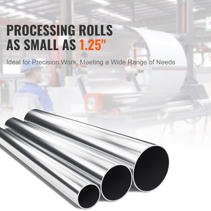 Slip Roll Machine, 12.6 inches Forming Width in 20 Gauge Capacity, Sheet Metal Slip Roller Rolling Bending Machine, with 2 Detachable Rollers for Low Carbon Steel Copper Aluminum Alloy Sheet