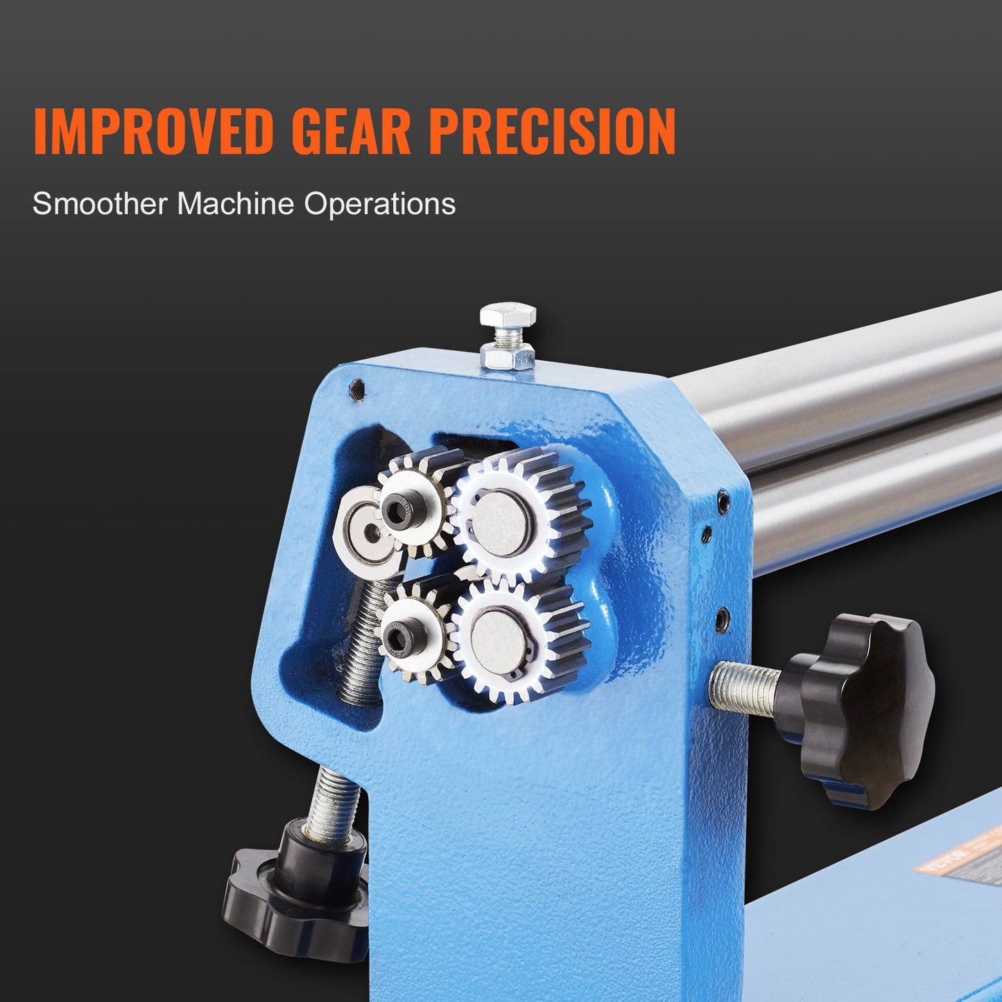 Slip Roll Machine, 24 inches Forming Width in 16 Gauge Capacity, Sheet Metal Slip Roller Rolling Bending Machine, with 2 Detachable Rollers for Low Carbon Steel Copper Sheet Aluminum Alloy Sheet