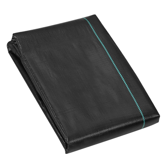 Unkrautvlies, 1,2 x 30 m, strapazierfähiges Unkrautvlies für den Garten, gewebtes PP-Unkrautvlies, Einfahrtsvlies, Geotextilgewebe für die Landschaftsgestaltung, Bodendecker, Unkrautblocker-Unkrautmatte, Schwarz