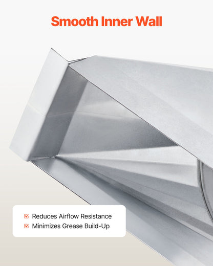 Duct Boot, 3-1/4 x 10 x 6 inch Duct End Boot, Galvanized to Round Transition Galvanized Floor Register Tool for Center Ventilation & HVAC System, Easy Installation,Silver (6 in Round Pipe)