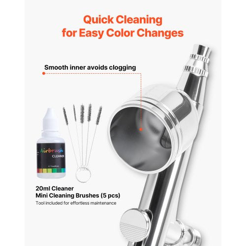 Airbrush Kit Airbrush Kit 1/6 HP Air Compressor 3 Airbrushes 3 Nozzles Tank | EU