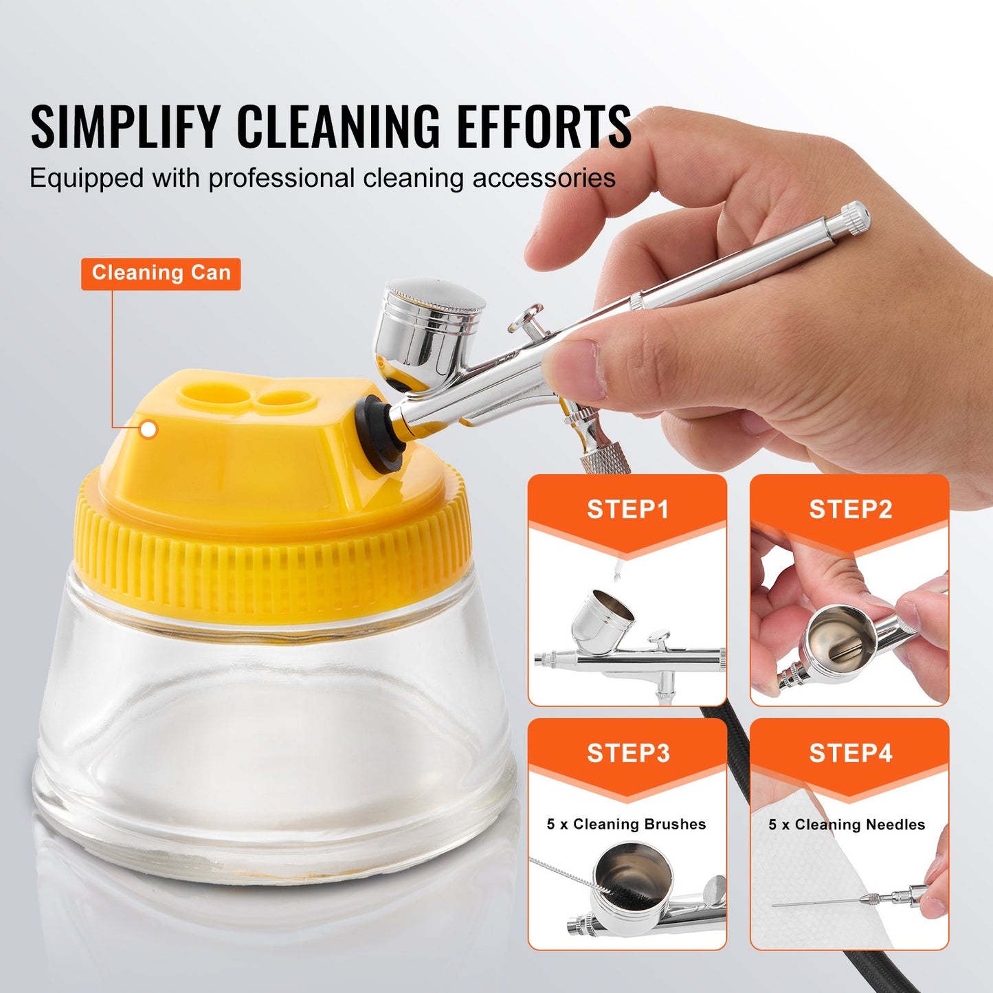 Airbrush-Set, Doppellüfter, Luftkompressor, Airbrush-System, Set mit 3 Airbrushes