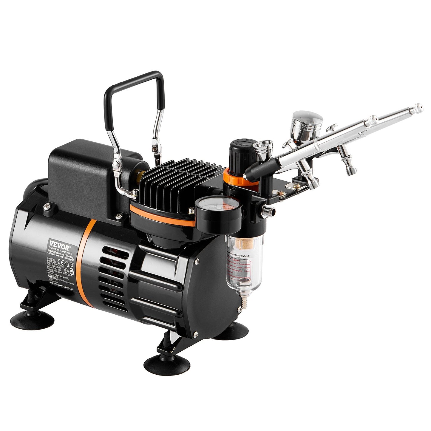 Airbrush-Set, Doppellüfter, Luftkompressor, Airbrush-System, Set mit 3 Airbrushes