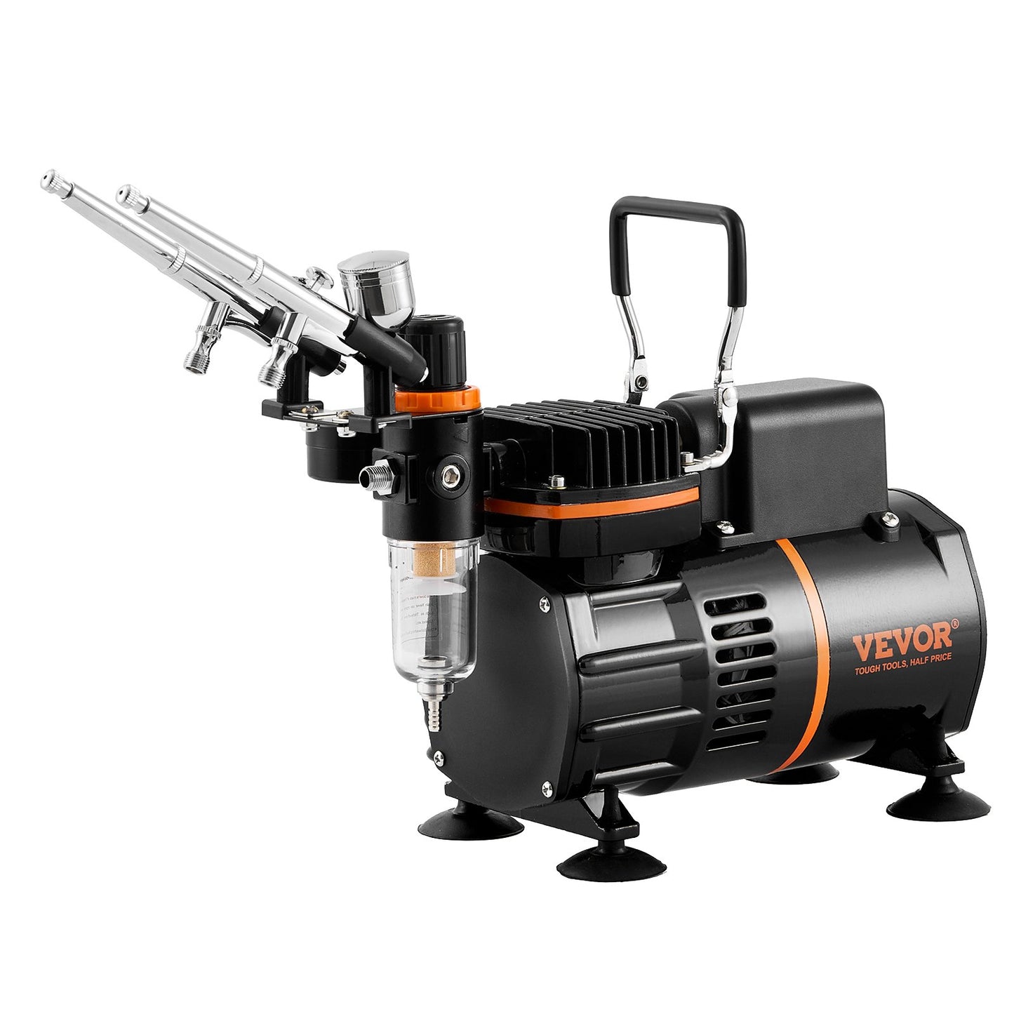 Airbrush-Set, Doppellüfter, Luftkompressor, Airbrush-System, Set mit 3 Airbrushes