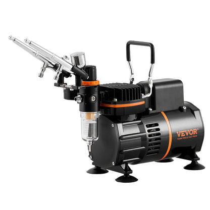 Airbrush-Set, Doppellüfter, Luftkompressor, Airbrush-System, Set mit 3 Airbrushes