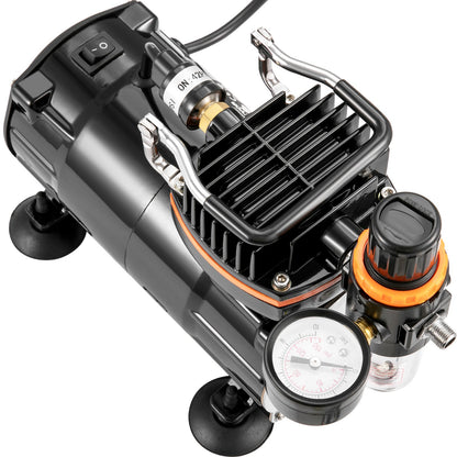 Airbrush Kit, Professionell Airbrush Set med kompressor, Airbrushing System Kit med Multi-purpose Dual-action Gravity Feed Airbrushes, Art Nail Cookie Tattoo Makeup Cake Decorating Spray Model