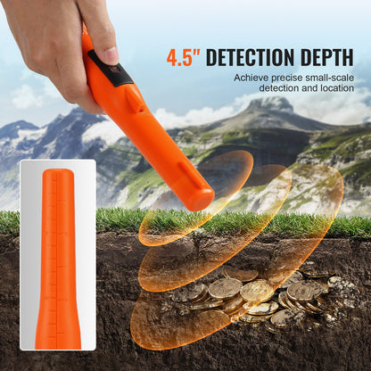 Metal Detector Pinpointer IP68 Waterproof Handheld Detector Wand Probe