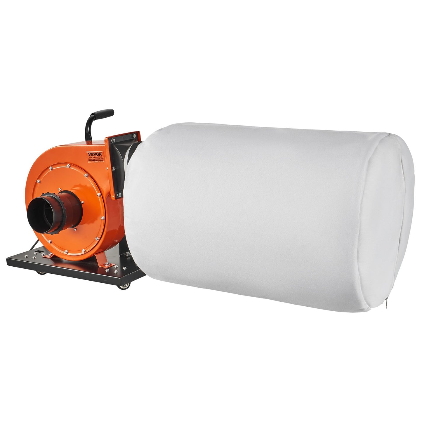 Dust Collector, 1HP 460 CFM Airflow, Rolling Dust Collector with 21 Gallon Dust Collection Bag, 2.5 Micron Bag Filtration, Industrial Workshop Mobile Wood Dust Container with Handle and Wheels