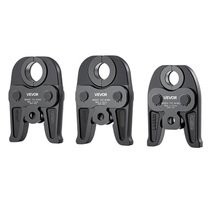 MegaPress Jaws, 3PCS Pressing Jaws 1/2", 3/4" & 1" for MegaPress Carbon Steel Pipes, Compatible with Standard Press Tools, Includes Carrying Case