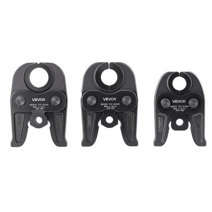 MegaPress Jaws, 3PCS Pressing Jaws 1/2", 3/4" & 1" for MegaPress Carbon Steel Pipes, Compatible with Standard Press Tools, Includes Carrying Case