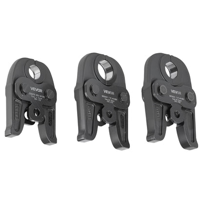 MegaPress Jaws, 3PCS Pressing Jaws 1/2", 3/4" & 1" for MegaPress Carbon Steel Pipes, Compatible with Standard Press Tools, Includes Carrying Case